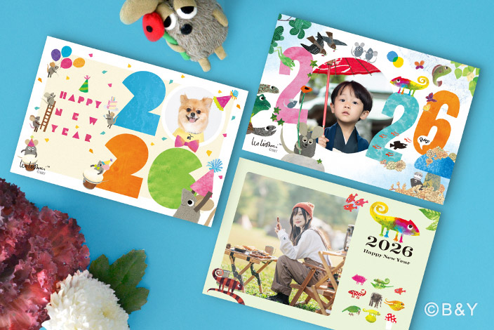 レオ・レオニ 2026フォト年賀状 税込み・送料無料 ¥600〜